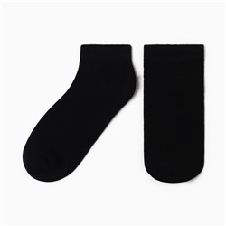 Носки женские укороченные, цвет черный, размер 23-25