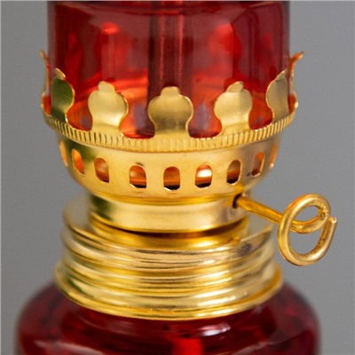 Керосиновая лампа красный 8х6х20 см RISALUX