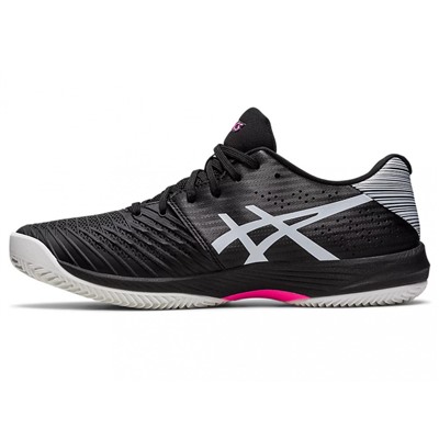 Кроссовки мужские SOLUTION SWIFT FF CLAY BLACK/HOT PINK, Asics