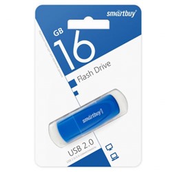 Флеш-диск 16GB Smart Buy  Scout  синий