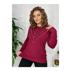 пуловер 616-5 бордовый