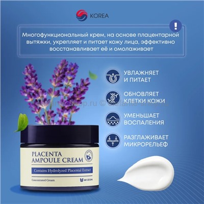 Антивозрастной плацентарный крем для лица MIZON Placenta Ampoule Cream 50ml (51)