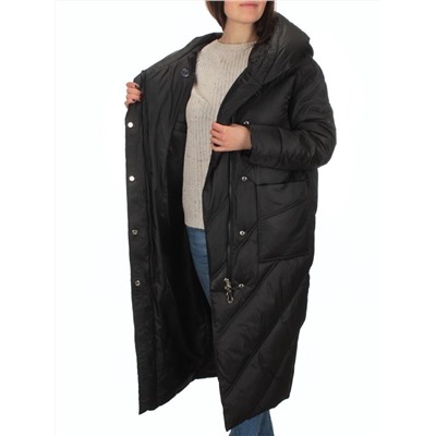 21-381 BLACK Пальто зимнее женское (200 гр. тинсулейт)