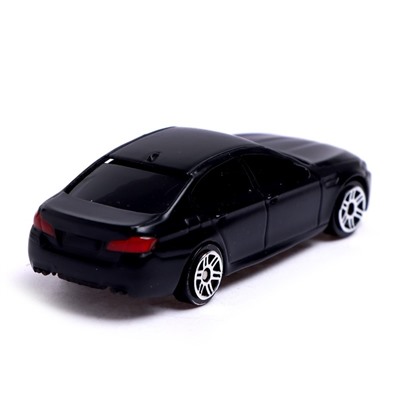 Машина металлическая BMW M5, 1:64, цвет черный матовый