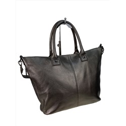 Женская сумка из натуральной кожи, цвет бронза