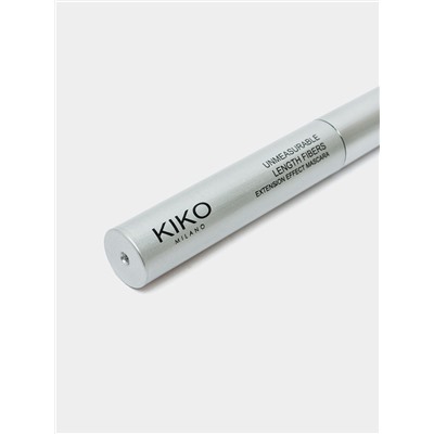 Водостойкая удлиняющая тушь для ресниц Kiko Milano Unmeasurable Length Fibers Mascara