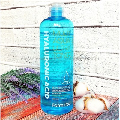 Тонер Farmstay Hyaluronic Acid Multi Aqua Ultra Toner, 500 мл (78)