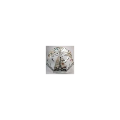 Зонт-трость женский DINIYA арт.683 полуавт 22(56см)Х8К Париж