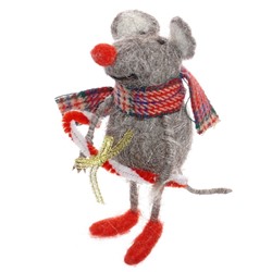Мягкая игрушка "Мышка в шарфе"