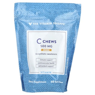 The Vitamin Shoppe Vitamin C Chews, Orange, 60 Soft Chews