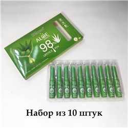 Набор помад с алое вера Daixuere 98% Aloe Essence Lipstick Pen, 10 штук (106)