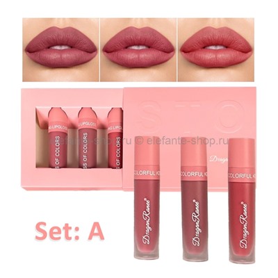 Набор блесков для губ Dragon Ranee Stone Lipgloss Set #A (106)