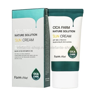 Солнцезащитный крем FarmStay Cica Farm Nature Solution Sun Cream 50g (125)