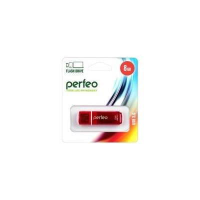 8Gb Perfeo C13 Red USB 2.0 (PF-C13R008)