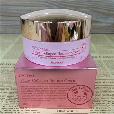 Крем для лица со свиным коллагеном Deoproce Piggy Collagen Bounce Cream 100g (51)