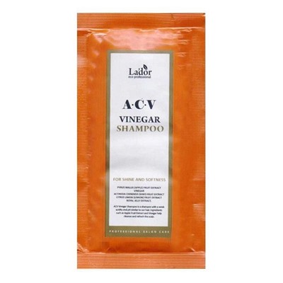 Пробник ШАМПУНЬ С ЯБЛОЧНЫМ УКСУСОМ ACV VINEGAR SHAMPOO, 10 ML