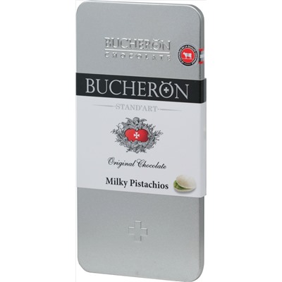 BUCHERON. Standart. Молочный с фисташками 100 гр. жест.банка