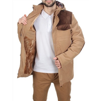 J83011 KHAKI/CAMEL  Куртка-жилет мужская зимняя NEW B BEK (150 гр. синтепон)