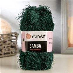 Пряжа "Samba" 100% полиэстер 150м/100гр (590 изумруд)