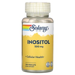 Solaray Иноститол, 500 мг, 100 растительных капсул