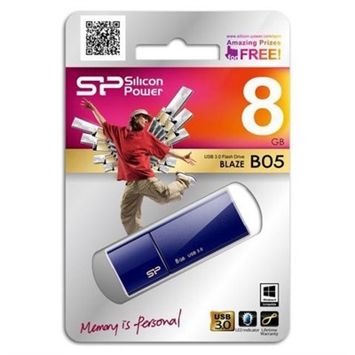 8Gb Silicon Power Blaze B05 Deep Blue USB 3.0 (SP008GBUF3B05V1D)
