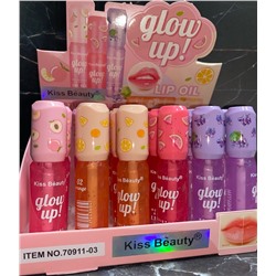 Проявляющийся блеск для губ Kiss Beauty Glow Up! (ряд 6шт)