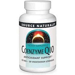 Source Natural Coenzyme Q10 Antioxidant Support 30 mg For Heart, Brain, Immunity, & Liver Support - 30 Lozenges