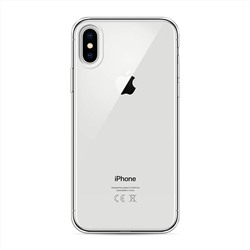 Силиконовый чехол без принта на iPhone X (10)