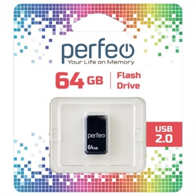 64Gb Perfeo M03 Black USB 2.0 (PF-M03B064)