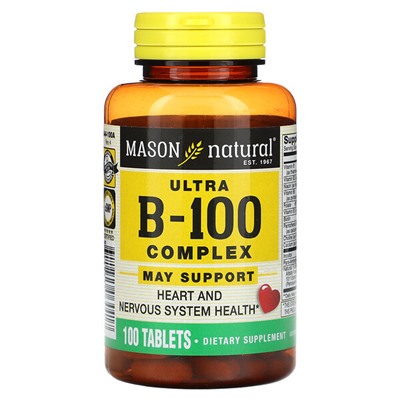 Mason Natural Комплекс Ultra B-100, 100 таблеток