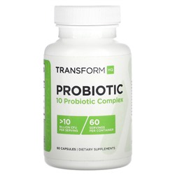 TransformHQ Пробиотик, >10 миллиардов КОЕ, 60 капсул
