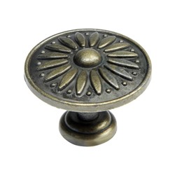 Ручка кнопка ТУНДРА РК203, цвет бронза