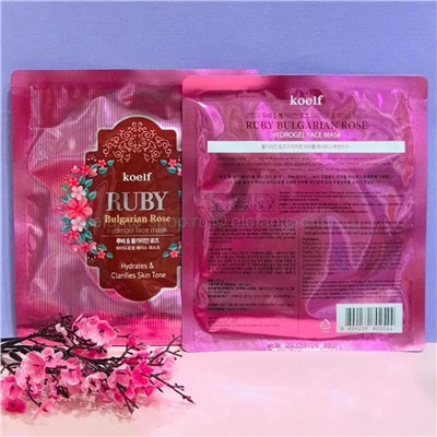 Гидрогелевая маска Koelf Ruby Bulgarian Rose Hydrogel Mask Pack 30g (51)