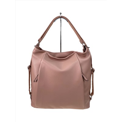 Женская сумка шоппер из искусственной кожи, цвет пудра
