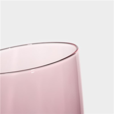Набор стаканов стеклянных Magistro «Иллюзия», 475 мл, 8×15 см, 6 шт, цвет розовый