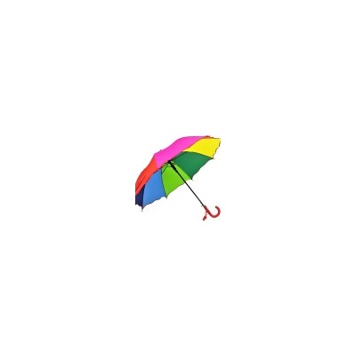 Зонт-трость DINIYA арт.2608 (2286) полуавт 19"(48см)Х8К радуга