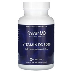 BrainMD Витамин D3 5000, 100 капсул