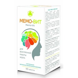 Мемо-Вит улучшение мозговой деятельности Парафарм 60 таблеток