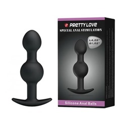 Анальная пробка PRETTY LOVE "Silicone Anal Balls", 4,05"