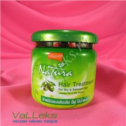 Увлажняющая маска для сухих волос с жожоба и оливковым маслом Lolane Natura Hair Treatment Jojoba Oil and Silk Protein