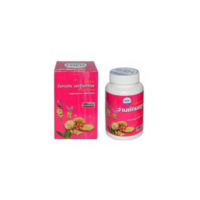 Куркума яванская - источник женского здоровья 100 капсул / Kongka Curcuma Xanthorrhiza 100 capsules