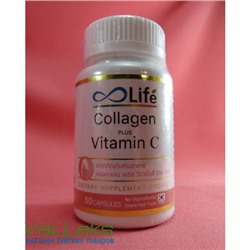Капсулы коллагена с витамином С Life Collagen plus Vitamin C, 30 капсул