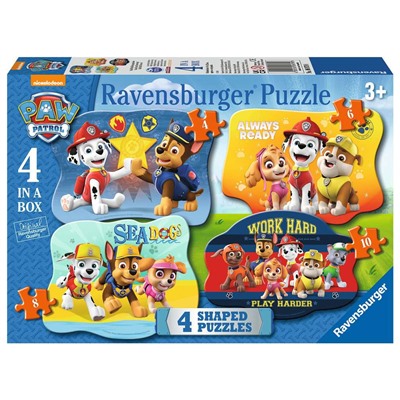 Ravensburger. Пазл карт. 4 в1 арт.06979 "Щенячий патруль" (4,6,8,10 шт.)