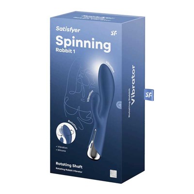 Satisfyer Вибромассажер Spinning Rabbit 1 (blue)