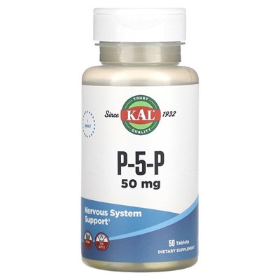 KAL P-5-P, 50 мг, 50 таблеток - KAL