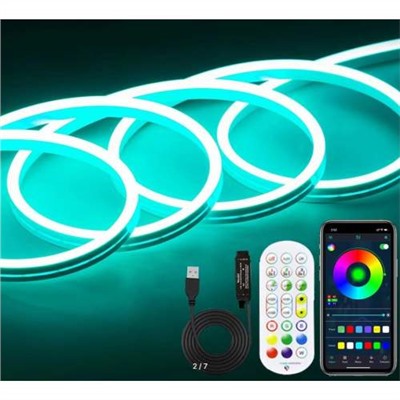 Неоновая светодиодная лента RGB STRIP LIGHT 5V USB оптом