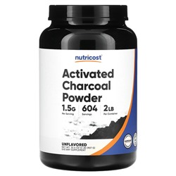 Nutricost Activated Charcoal Powder, Unflavored, 2 lb (907 g)