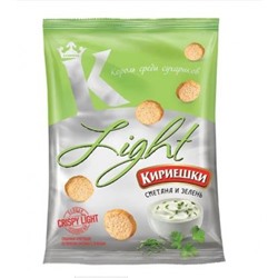 «Кириешки Light», сухарики со вкусом сметаны и зелени, 80 гр.