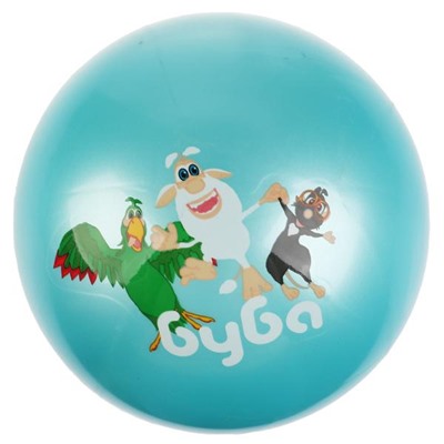 Играем вместе. Мяч "Буба" с наклейкой, пвх 23 см в сетке арт.AD-9(BUBA)