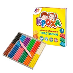 Луч. Пластилин "Кроха" 12 цв. арт.23С 1484-08 /20В